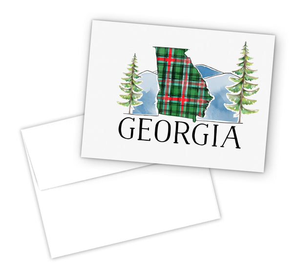 Georgia Tartan Note Card