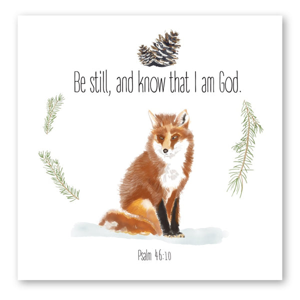 Be Still Fox Art Print