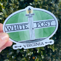 White Post Virginia Die Cut Sticker