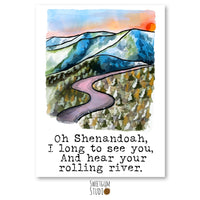 Oh Shenandoah Art Print