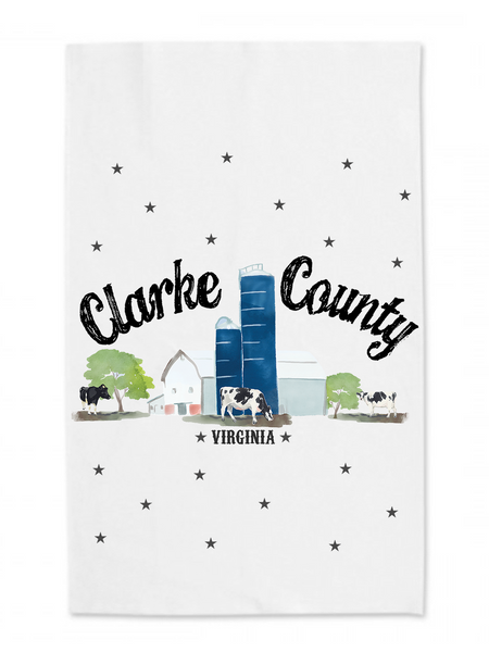 Clarke County Tea Towel