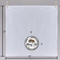 Honey Bee Circular Stamp Tea Towel