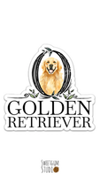 Golden Retriever Die Cut Sticker