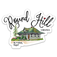 Round Hill Virginia Die Cut Sticker