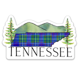 Tennessee Tartan Die Cut Sticker