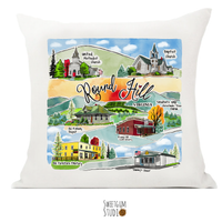 Round Hill Landmark Pillow Cover