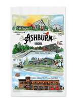 Ashburn Landmark Tea Towel