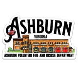 Ashburn Virginia Die Cut Sticker - AVFRD