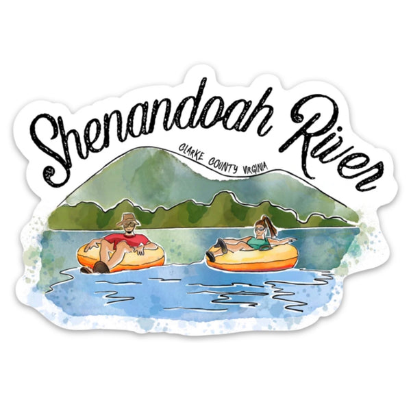 Shenandoah River Tubing, Clarke County Die Cut Sticker