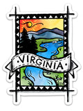 Picture Perfect Virginia Die Cut Sticker