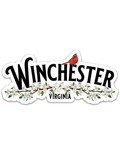 Winchester Virginia Cardinal Die Cut Sticker