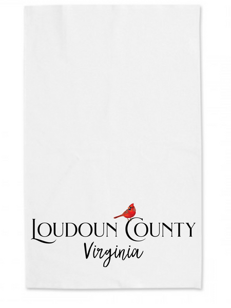 Loudoun County Tea Towel - Cardinal