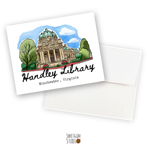Handley Library Note Card