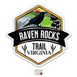 Raven Rocks Trail Virginia Die Cut Sticker