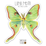 Luna Moth Die Cut Sticker