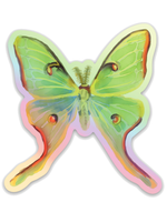 Luna Moth Die Cut Holographic Sticker