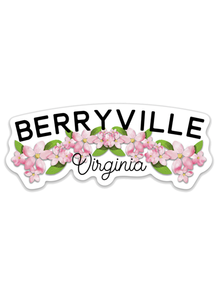 Berryville Virginia Die Cut Sticker