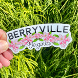 Berryville Virginia Die Cut Sticker