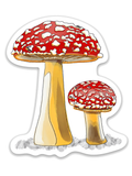 Mushroom Die Cut Sticker