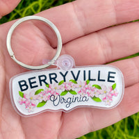 Berryville Virginia Keychain - Blossom