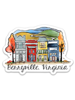 Fall in a Mountain Town Die Cut Sticker - Berryville, VA