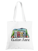 Spring in a Mountain Town Tote Bag