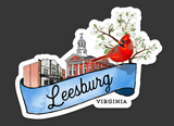 Leesburg Virginia Die Cut Sticker