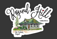 Round Hill Virginia Die Cut Sticker