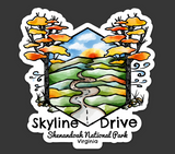 Skyline Drive, Shenandoah National Park Virginia Die Cut Sticker