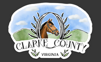 Clarke County Virginia Die Cut Horse Sticker