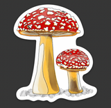 Mushroom Die Cut Sticker