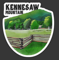 Kennesaw Mountain Die Cut Sticker