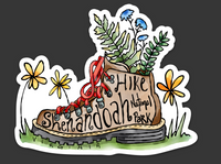 Hiking Boot, Shenandoah National Park - Virginia Die Cut Sticker