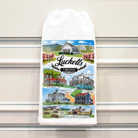Lucketts Landmark Tea Towel