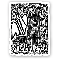 Wild at Heart Die Cut Sticker