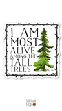 Tall Trees Die Cut Sticker