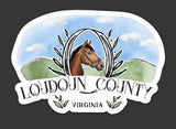 Loudoun County Virginia Die Cut Sticker - Horse