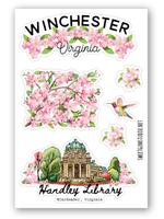 Winchester Virginia Die Cut Sticker Sheet