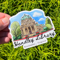 Handley Library Die Cut Sticker