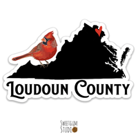 Loudoun County Virginia Die Cut Sticker - State