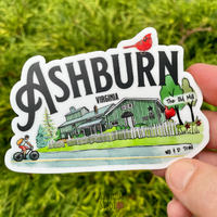 Ashburn Virginia Die Cut Sticker - Mill
